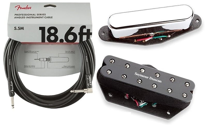 Seymour Duncan Little 59 & STK-T1n Vintage Stack Set Tele Telecaster Replacement (FENDER 18FT CABLE) image 1