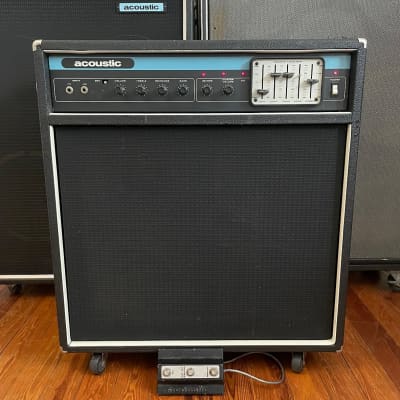 Vintage Acoustic Control Corp Model 124 4x10 Guitar/Bass Combo Amp - 1970’s Made In USA - Original Footswitch Included image 2