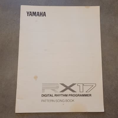 Yamaha RX-17 1980s Original Manual