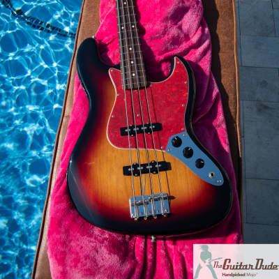 Fender Rare Hollow body Precision Bass FujiGen Built MIJ K-Serial 1990-91  Three Tone Sunburst | Reverb