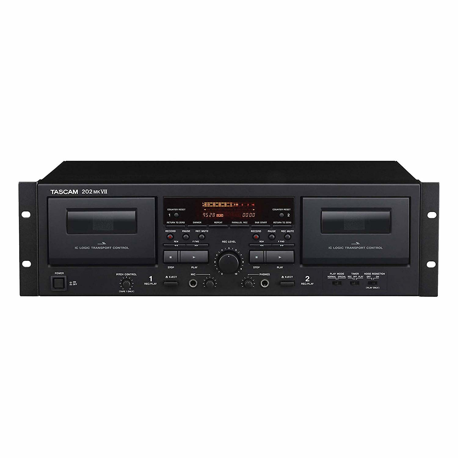 TASCAM 202 MK VII Dual Cassette Recorder with USB | Reverb