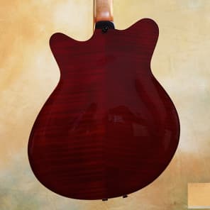 Moffa Arch Lorraine Electric Archtop Guitar - MINT - Red Violin Style Finish image 5