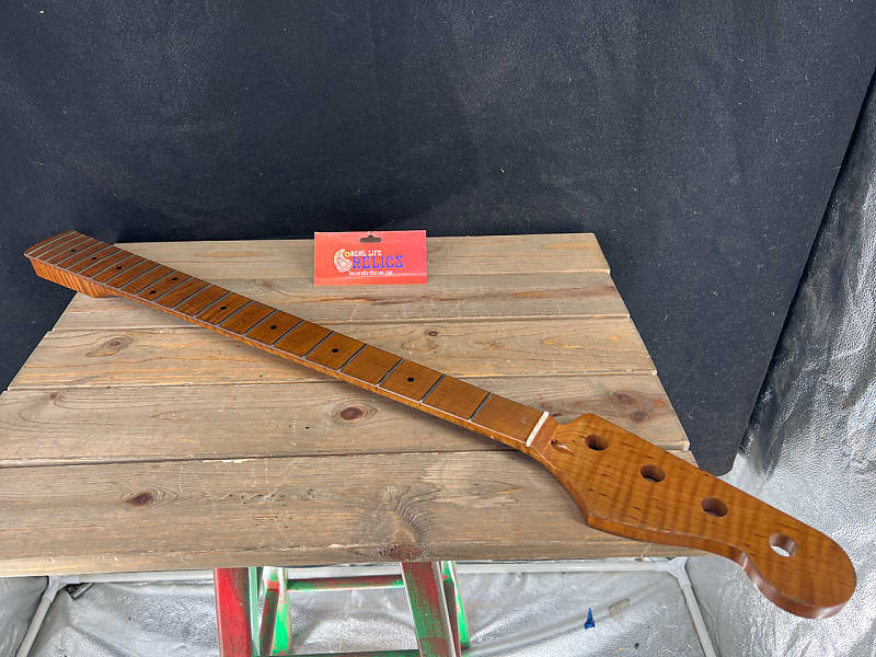 Real Life Relics Aged Jazz Bass® Neck Replacement Roasted Reverb UK