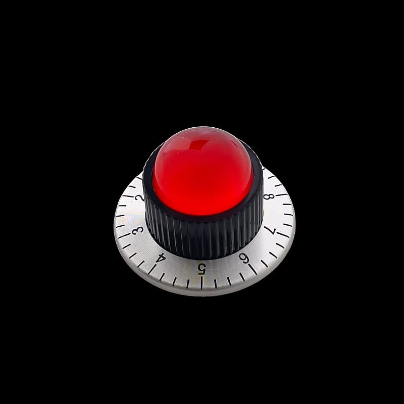 Glowing Orbs (Red) Custom Guitar Knobs Aluminum Dial Reverb