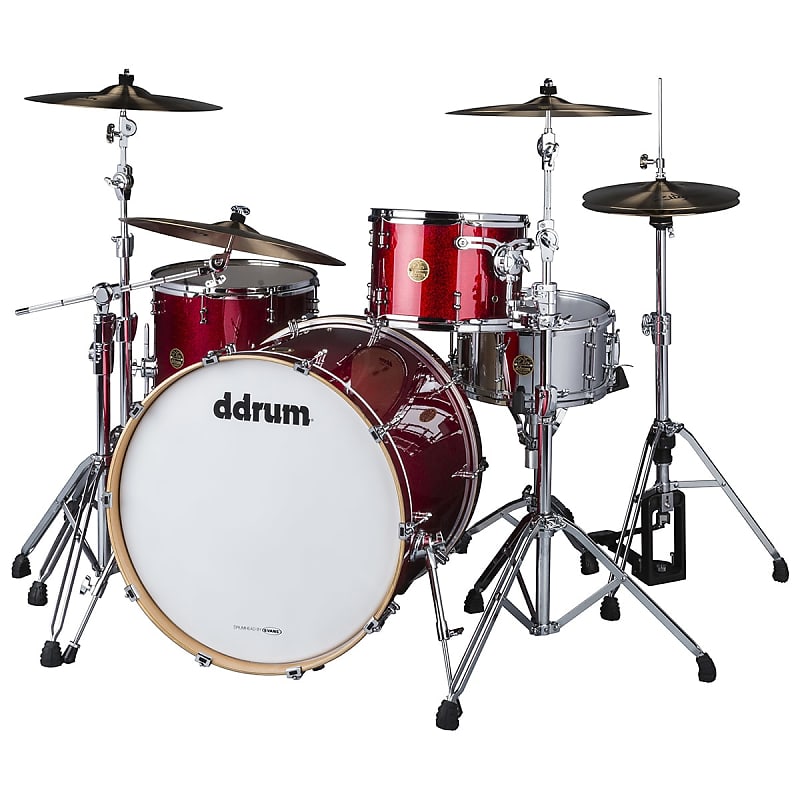 ddrum Dios Maple 3pc Red Cherry Sparkle Drum Shell Pack | Reverb