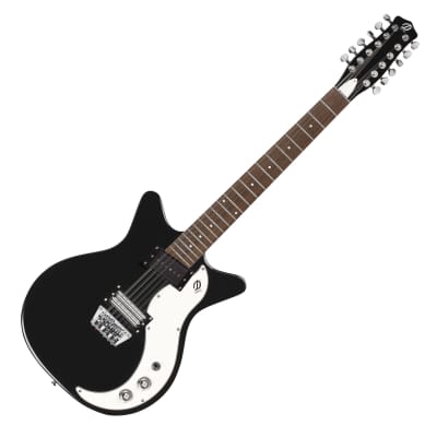 Danelectro '59X12, 12-String, Black with White Pickguard image 1