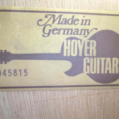 Vintage 1965 Hoyer 12 String Acoustic Guitar Near Mint Vintage 12 String with Near Mint Vox Case image 19
