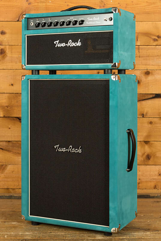 Two-Rock Traditional Clean 100w Head & 2x12 Cab - Teal Suede image 1