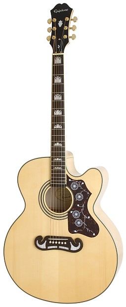 Epiphone EJ-200SCE Southern Jumbo Acoustic/Electric Guitar Natural image 2
