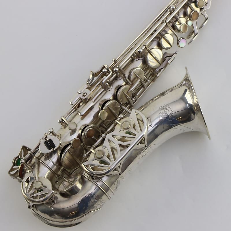 J. Gras Liberator Alto Saxophone Paris Silver plated ~~ Very nice
