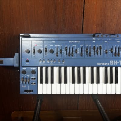 Roland SH-101 RARE BLUE COLOR monophonic bass synthesizer w/ MOD GRIP SH101