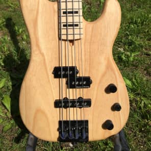 Fender Warmoth Precision Bass short scale 2014 Natural Ash image 3