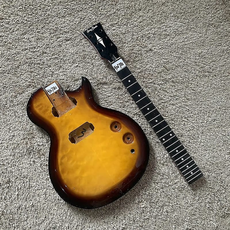 Harley Benton Les Paul LP Style Guitar Tobacco Burst Body Reverb