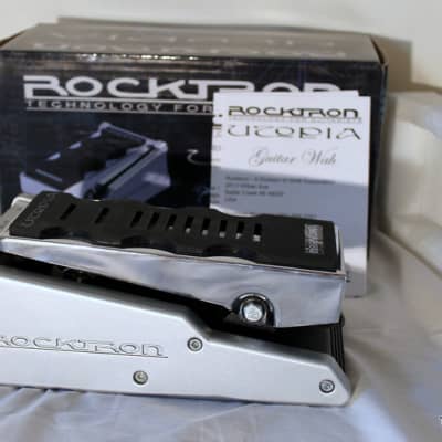 Rocktron Utopia Wah Pedal  Silver, Chrome & Black Never Played 2012 New Old Stock for sale