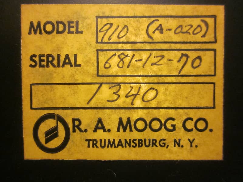 Moog modular 910 power supply image 1