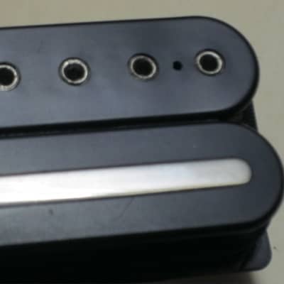 used (less than lite average wear) genuine DiMarzio BHWP3 BRIDGE  (F-spaced) pickup [which is an OEM-supplied DiMarzio "Drop Sonic" (D-Sonic)], early to mid 2000s, BLACK (+ screws) 11.45k, from early JP6, wire needs to be lengthened image 7
