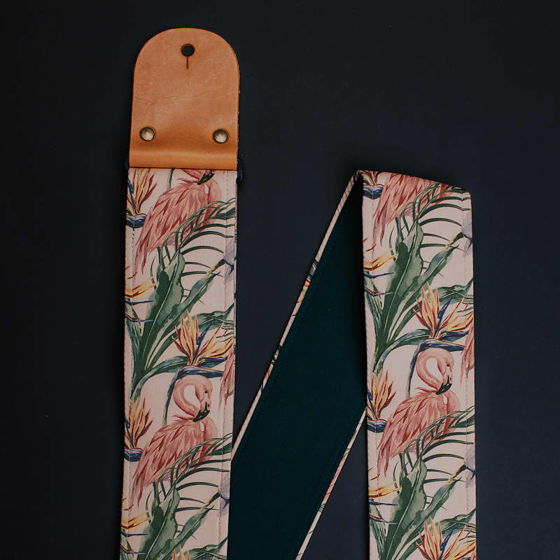 Mr.Strapsky Flamingo Guitar Strap (Wide 3inch) Bass Strap | Reverb UK