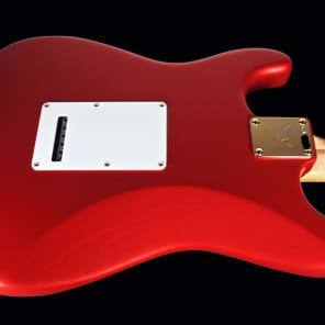 2013 Fender Stratocaster HSS Custom Shop Custom Classic Strat Firemist Red image 3