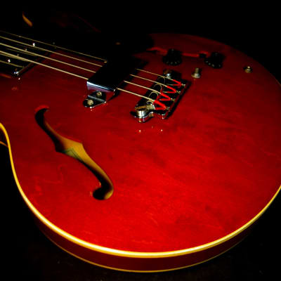 Epiphone EB 232 C Rivoli 1966 Cherry Red. Iconic Bass. Rare. image 8