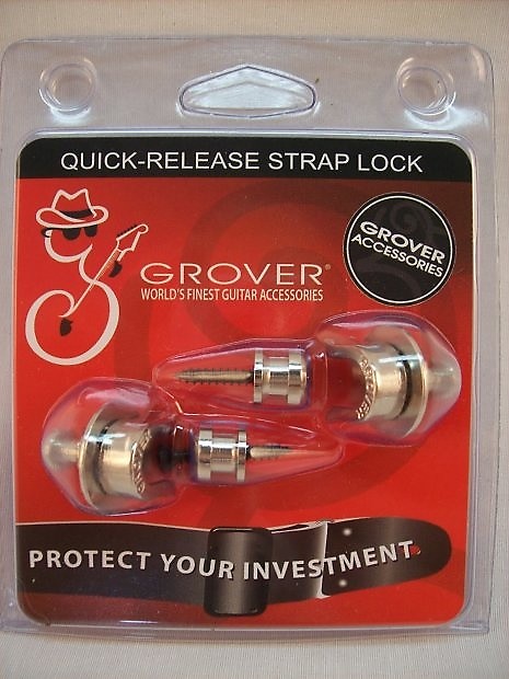 Grover GP800N Quick-Release Straplocks NICKEL GP800N Strap Locks image 1