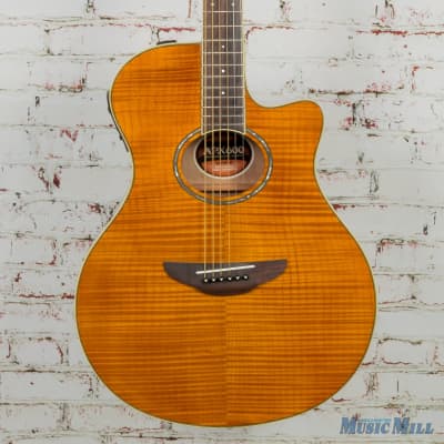 Yamaha APX600FM-AM Acoustic/Electric Guitar Flamed Maple Natural image 1