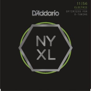 D'Addario NYXL1156 Nickel Wound Electric Guitar Strings, Medium Top / Extra-Heavy Bottom Gauge