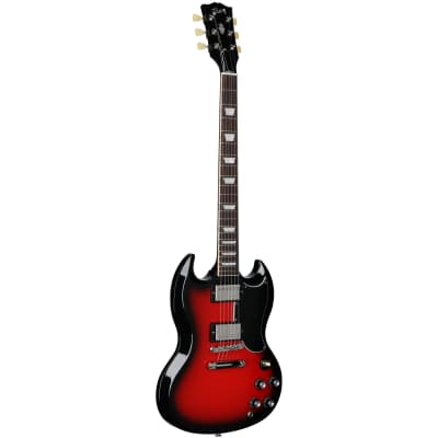 Gibson SG Standard '61 Custom Color Electric Guitar, Cardinal Red Burst image 2