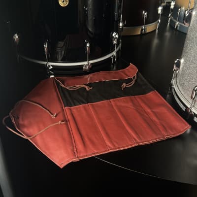 Bentley's Drum Shop Handmade Leather Large Stick Bag in Burgundy image 2
