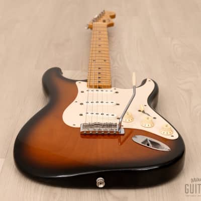 1991 Fender '54 Stratocaster ST54-900 Sunburst Lacquer w/ American Vintage Pickups, Japan MIJ Fujigen ST54-115 image 10