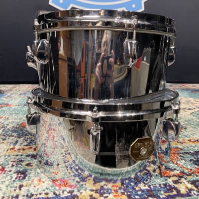 Gretsch 1970s Timbales, Latin Model 12"x6" and 13"x6", No Stand, Slingerland Mounts image 1