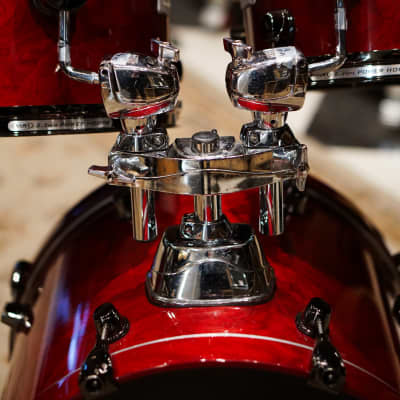 Mapex 12/13/14/16/18" Orion Series Drum Set - Transparent Cherry Red - Ralph Peterson image 6