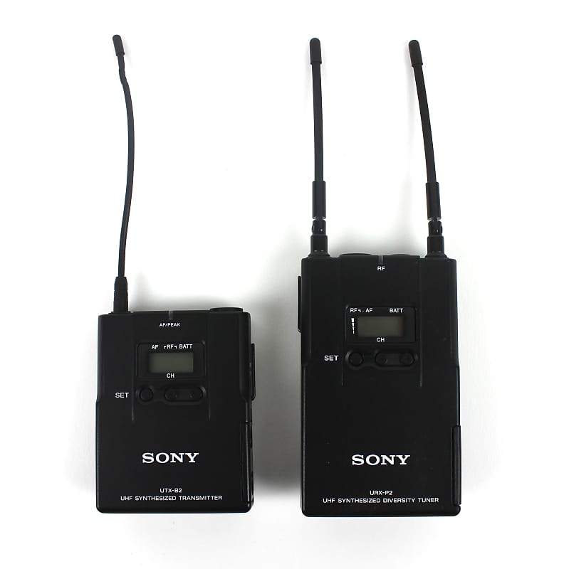 Sony UTX-B2 Transmitter & URX-P2 Receiver Wireless Set 638.125-661.875 MHz