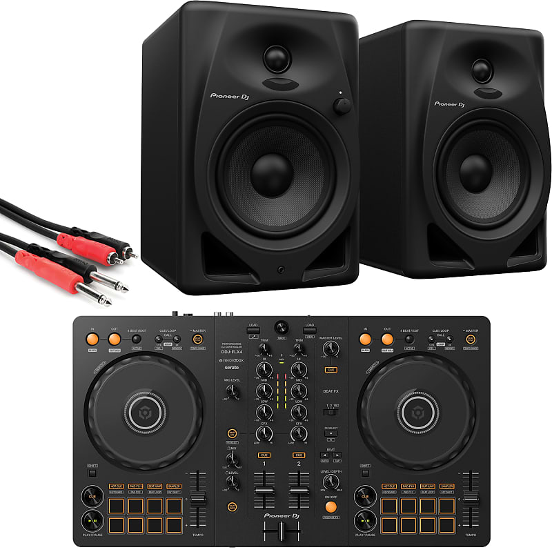 Pioneer DDJ-FLX4 DJ Controller, Pioneer DJ DM-50D Monitors & | Reverb