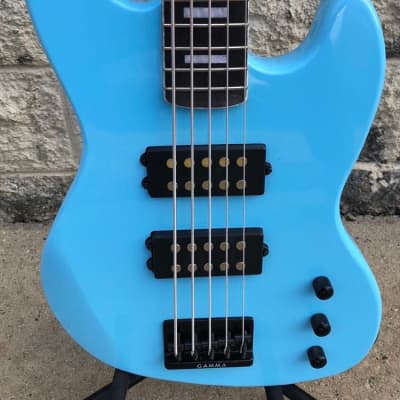 GAMMA Custom Bass Guitar H521-01, 5-String Kappa Model, Hamptons Blue image 3