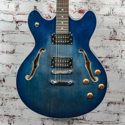 Oscar Schmidt - OE-30 Delta King - Semi-Hollow Body HH Electric Guitar, Trans Blue - x1996 - USED for sale