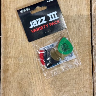 Dunlop PVP103 Jazz III Guitar Pick Variety Pack (6-Pack