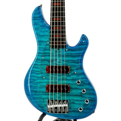 Sago Ove5 Custom Master Grade Quilted Maple Top (See Thru Blue Burst) for sale