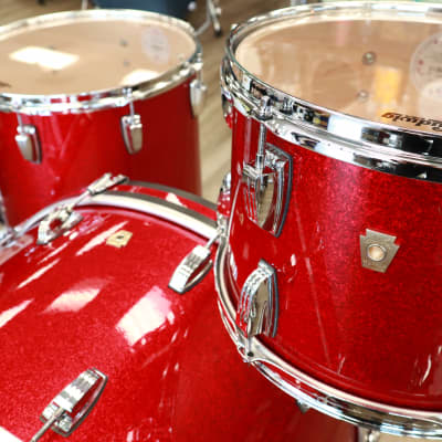 Ludwig Classic Maple Pro Beat 3-Piece Shell Pack 13/16/24 (Red Sparkle) image 5