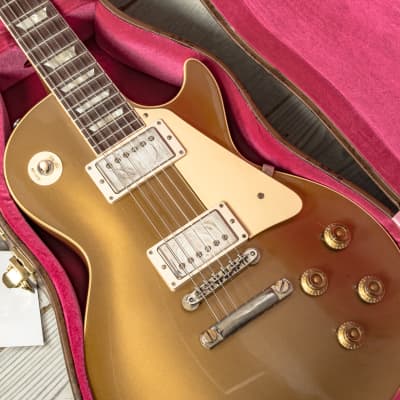 Gibson - Murphy Lab Custom Shop 1957 Les Paul Standard Reissue - Electric Guitar - Ultra Light Aged Double Gold - w/ Brown/Pink Lifton Reissue 5-Latch Case - x2303 USED image 13