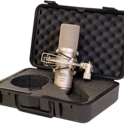 MXL 2006 Large Gold Diaphragm Condenser Microphone with MXL-57 Shock Mount and Carrying Case image 2