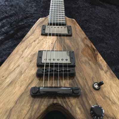 Black Diamond Custom Super V Guitar w/case for sale