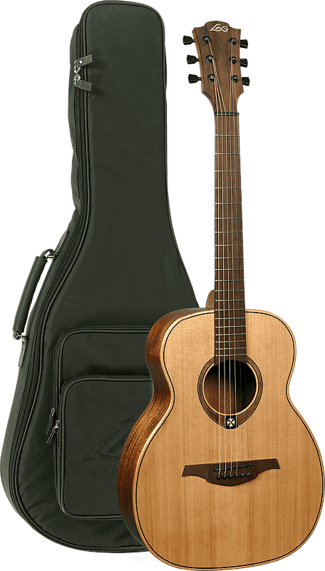 Lag Travel-RC | Travel Guitar with Red Cedar Top / Khaya Back and Sides. New with Full Warranty! image 1