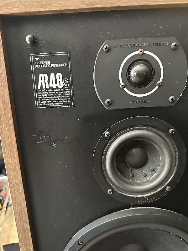 Vintage Teledyne Acoustic Research AR 48's Floor Speakers | Reverb