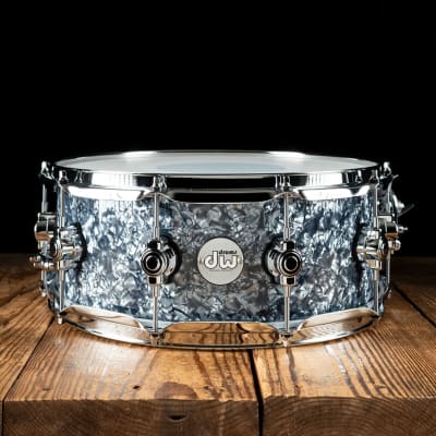 DW 5.5"x14" Design Series Snare Drum - Silver Slate Marine - Free Shipping image 1