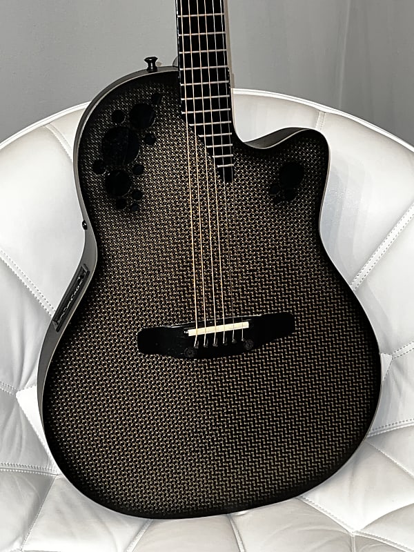 Ovation Adamas - Experimental prototype, all graphite neck and graphite top 1999 - Black/Graphite image 1