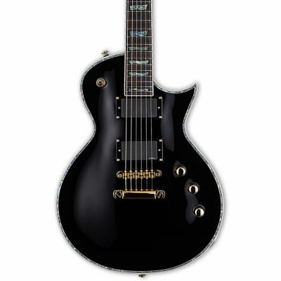 ESP LTD EC-1000 BLK Black Electric Guitar with Free Case image 2