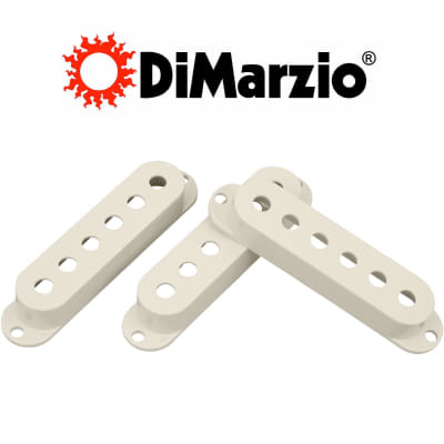 DiMarzio DM2001 Strat Pickup Covers (3) Fits HS, Area, FS-1 & SDS-1 - AGED WHITE