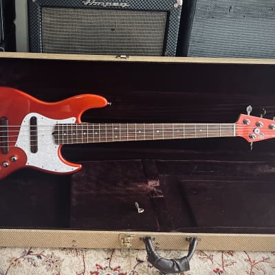 ベース xotic xj-1t 5st Candy Apple Red Xotic XJ-1T Jazz-Style 5-String Bass Guitar Candy Apple Red