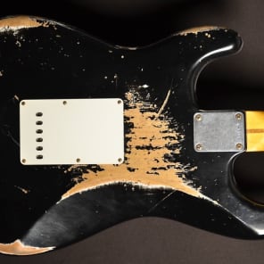 Fender 1956 Heavy Relic Stratocaster Black Custom Shop Strat image 3