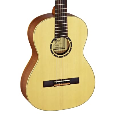 Ortega Family Series 7/8 Size Spruce Top Nylon Acoustic Guitar R121-7/8 w/gigbag image 1